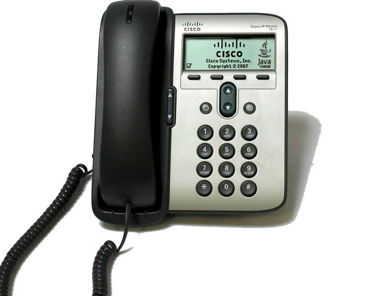 نمای روبرو Cisco 7911G IP Phone 
